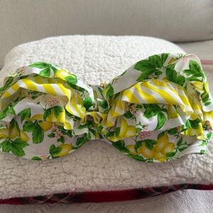 Victorias Secret Floral Lemon Swim top